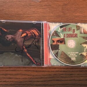 SIGNED - The Life of a Showgirl Taylor Swift CD with Photo 2
